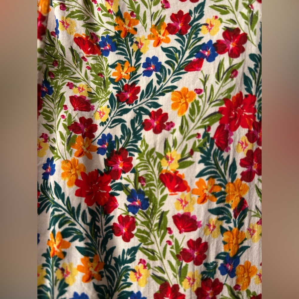 Cute Floral Tank Top 1X - Picture 3 of 7